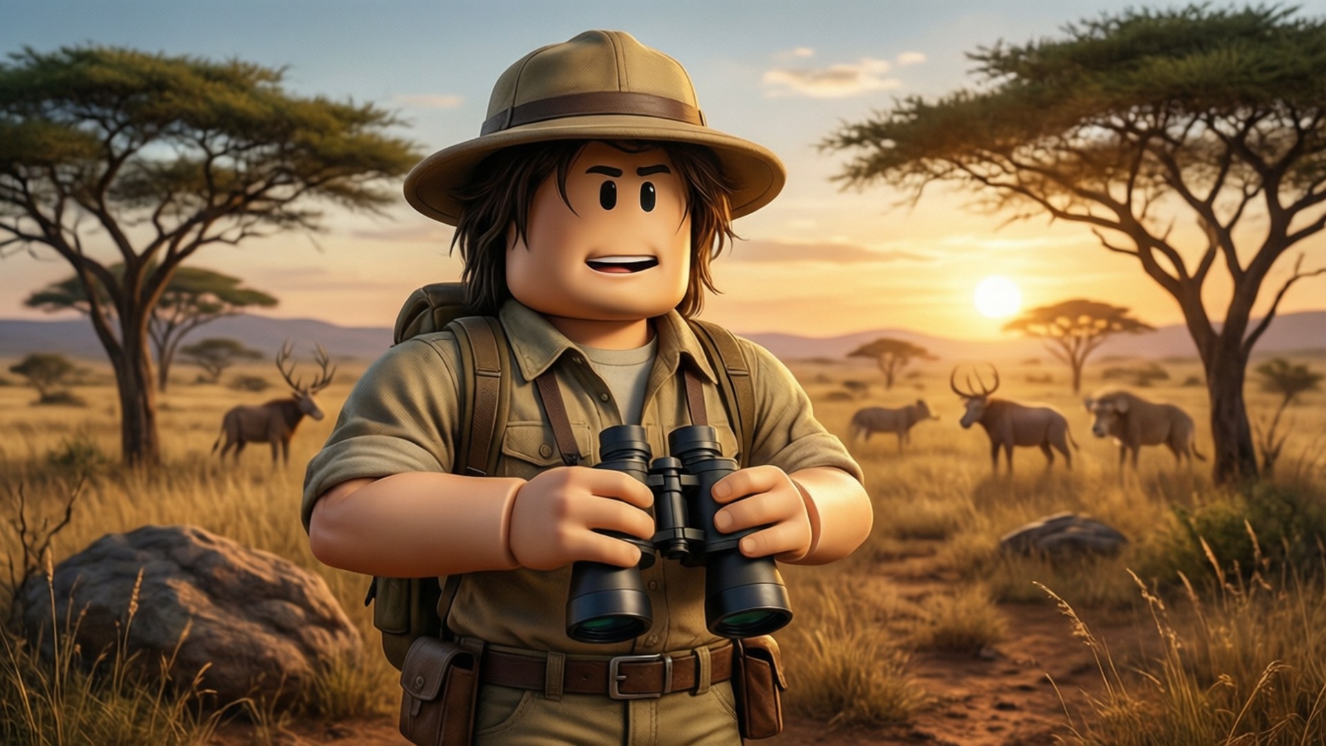 Пригода в сафарі Roblox Шпалери