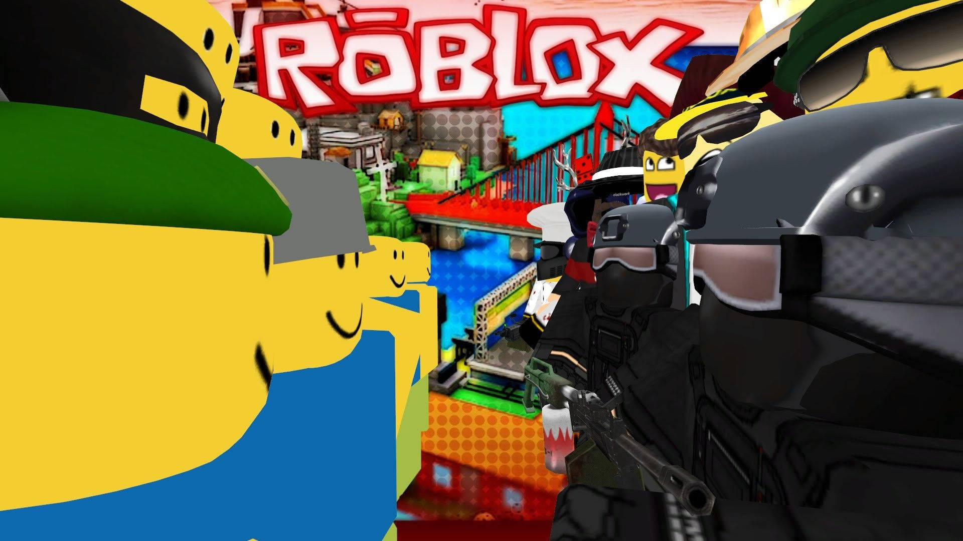 Швидкісні, сповнені дії битви гравців — це звичай у ROBLOX! Шпалери