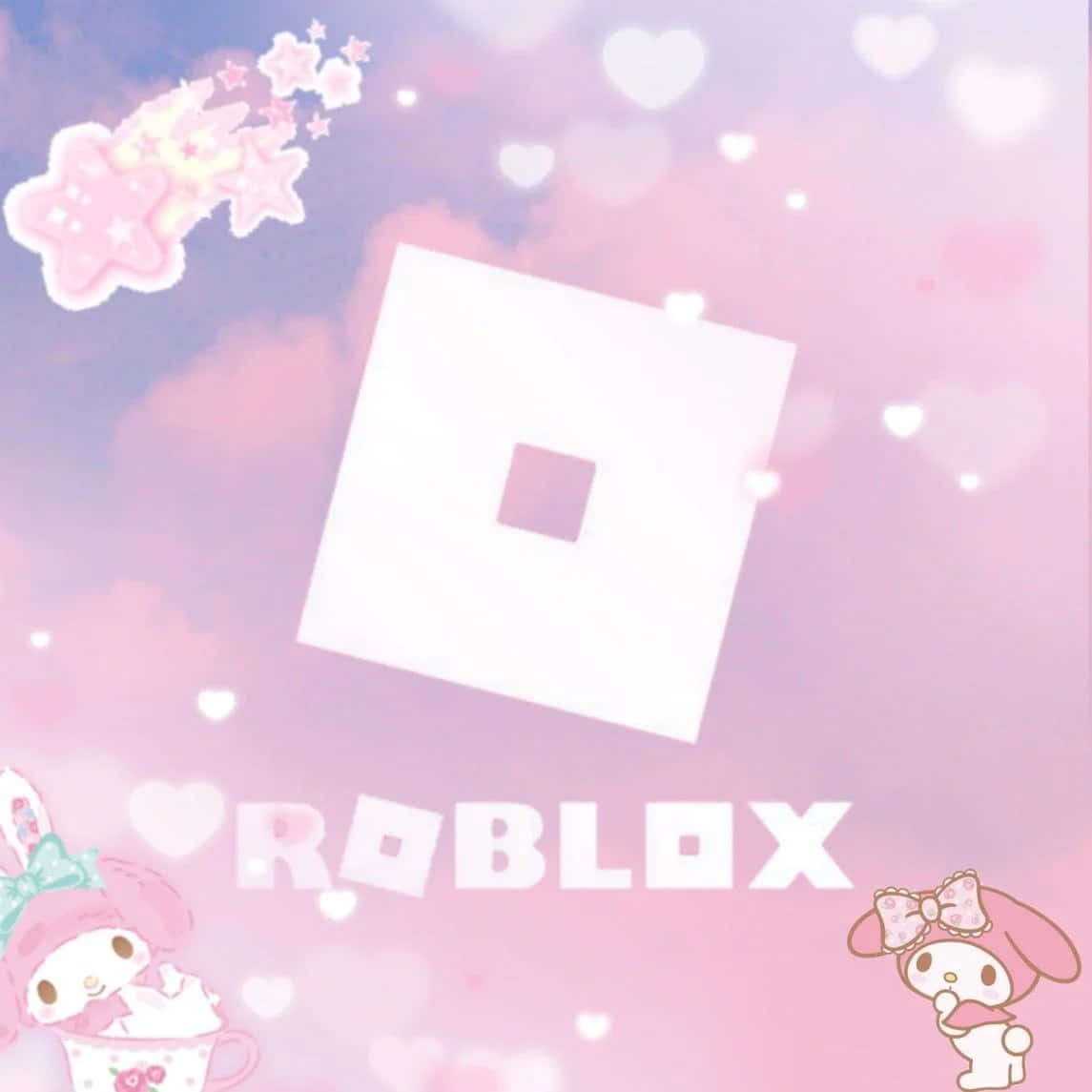Естетичний кавайний логотип Roblox Шпалери