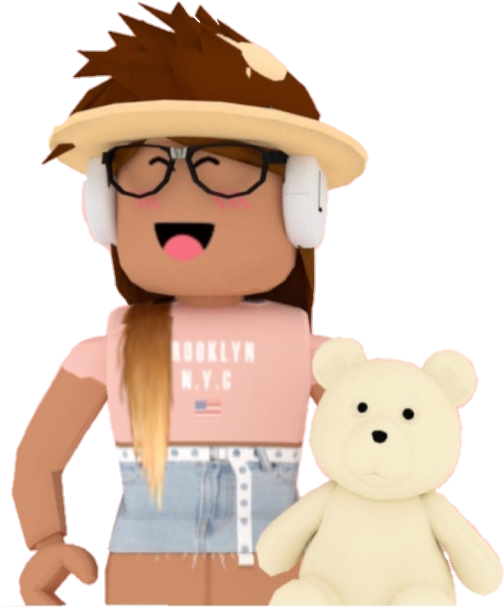 Аватар Roblox с плюшевым мишкой Шпалери
