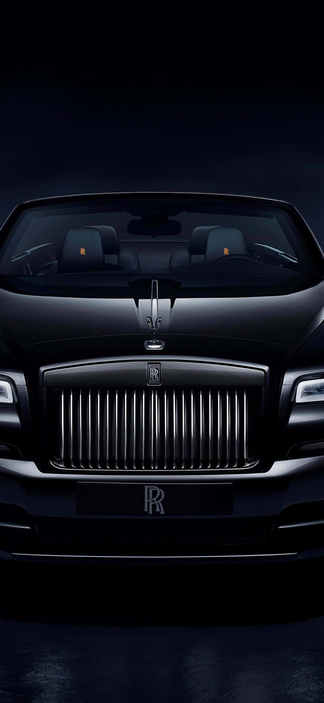 Чёрный роскошный Rolls Royce Шпалери