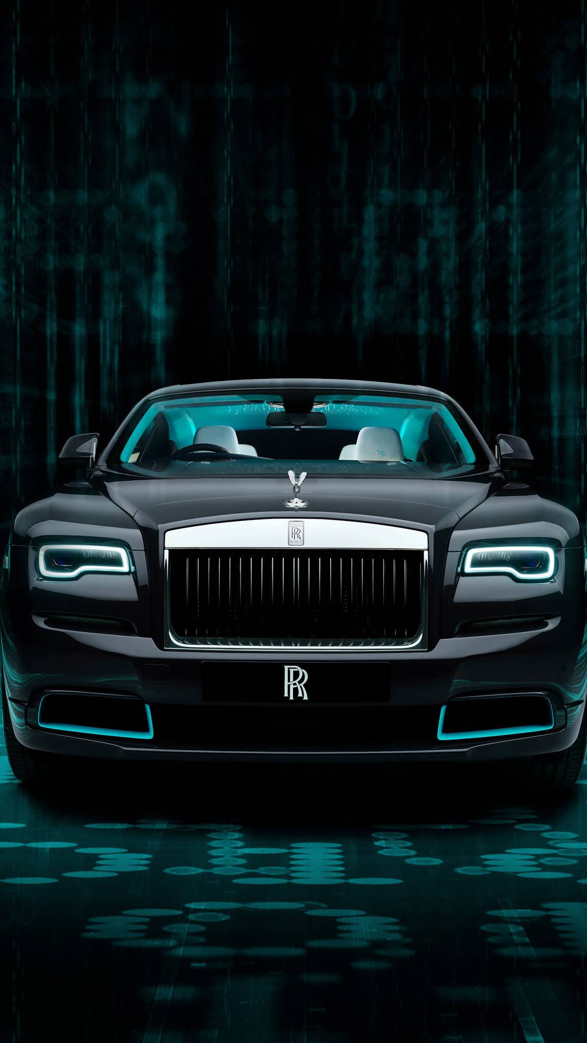 Rolls-Royce Wraith 4K футуристична естетика Шпалери