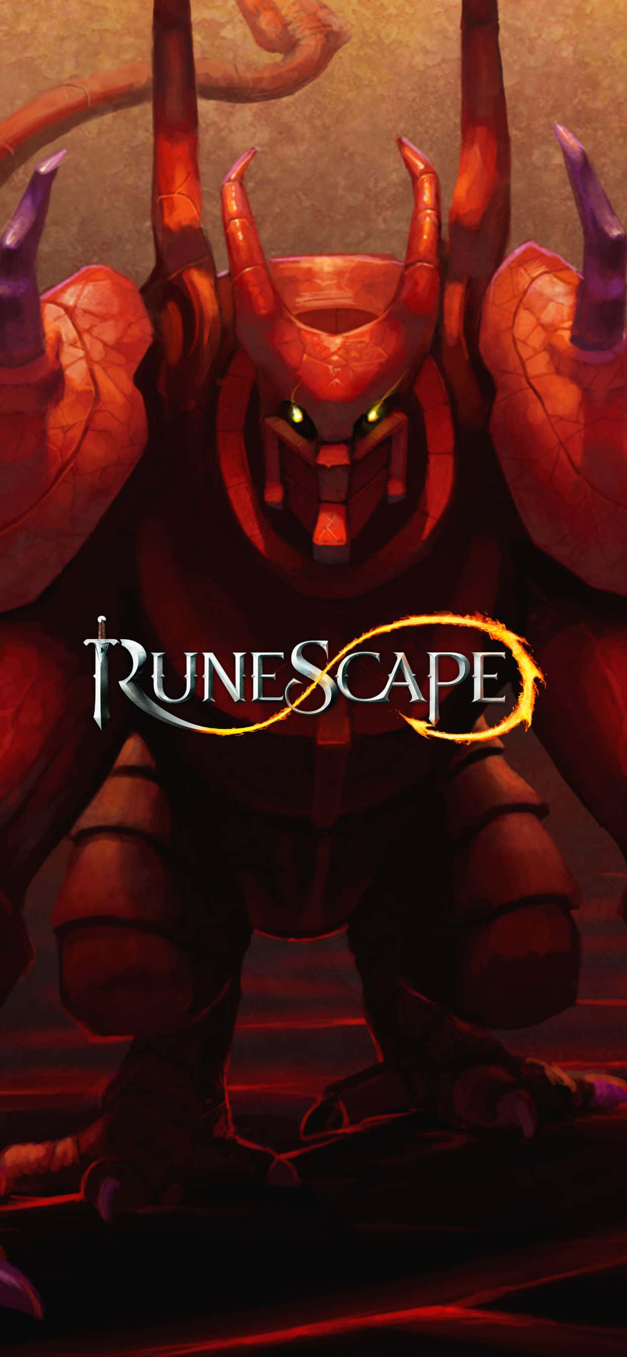 runescape — демон с червоним рогом Шпалери