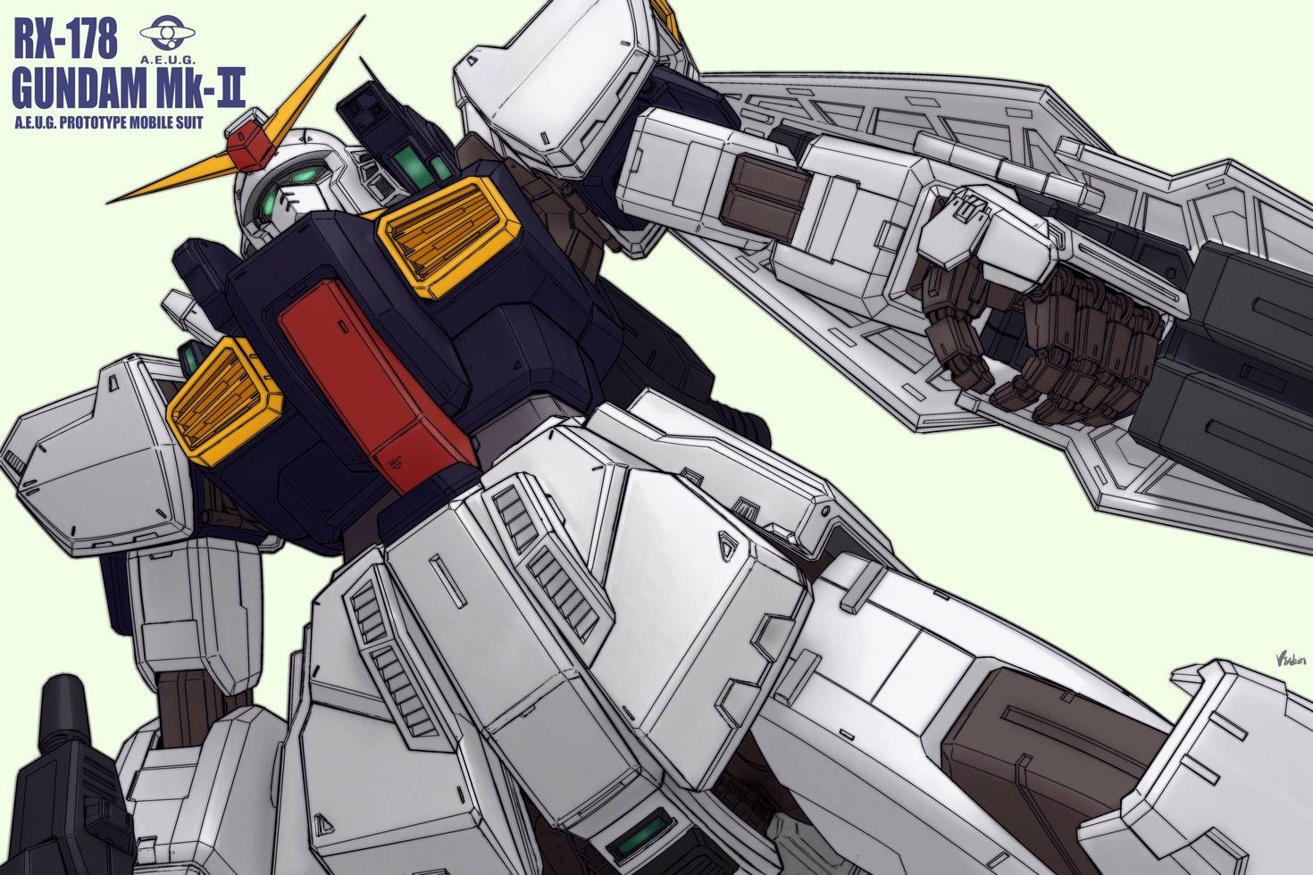 RX-178 Мобільний костюм Gundam — Гундам гіф Шпалери