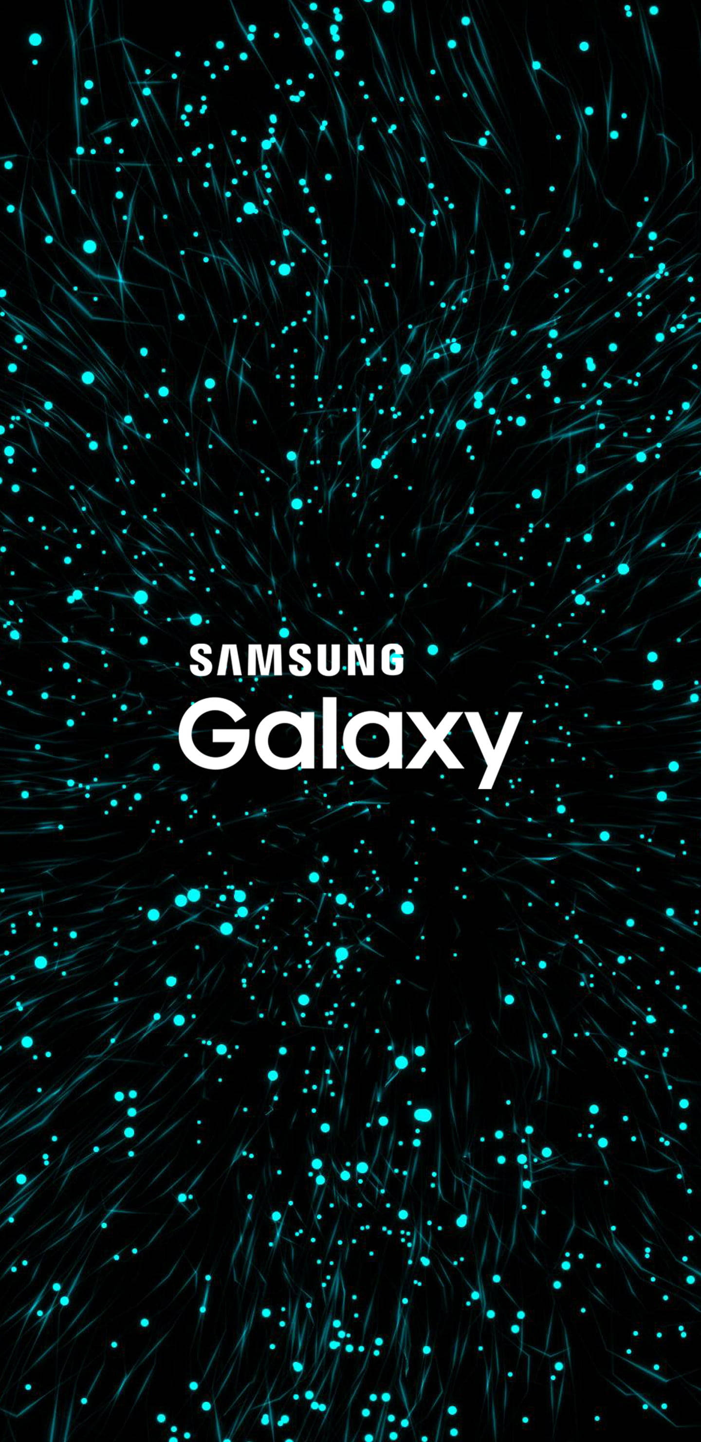 Samsung Galaxy абстрактне бірюзове світло Шпалери