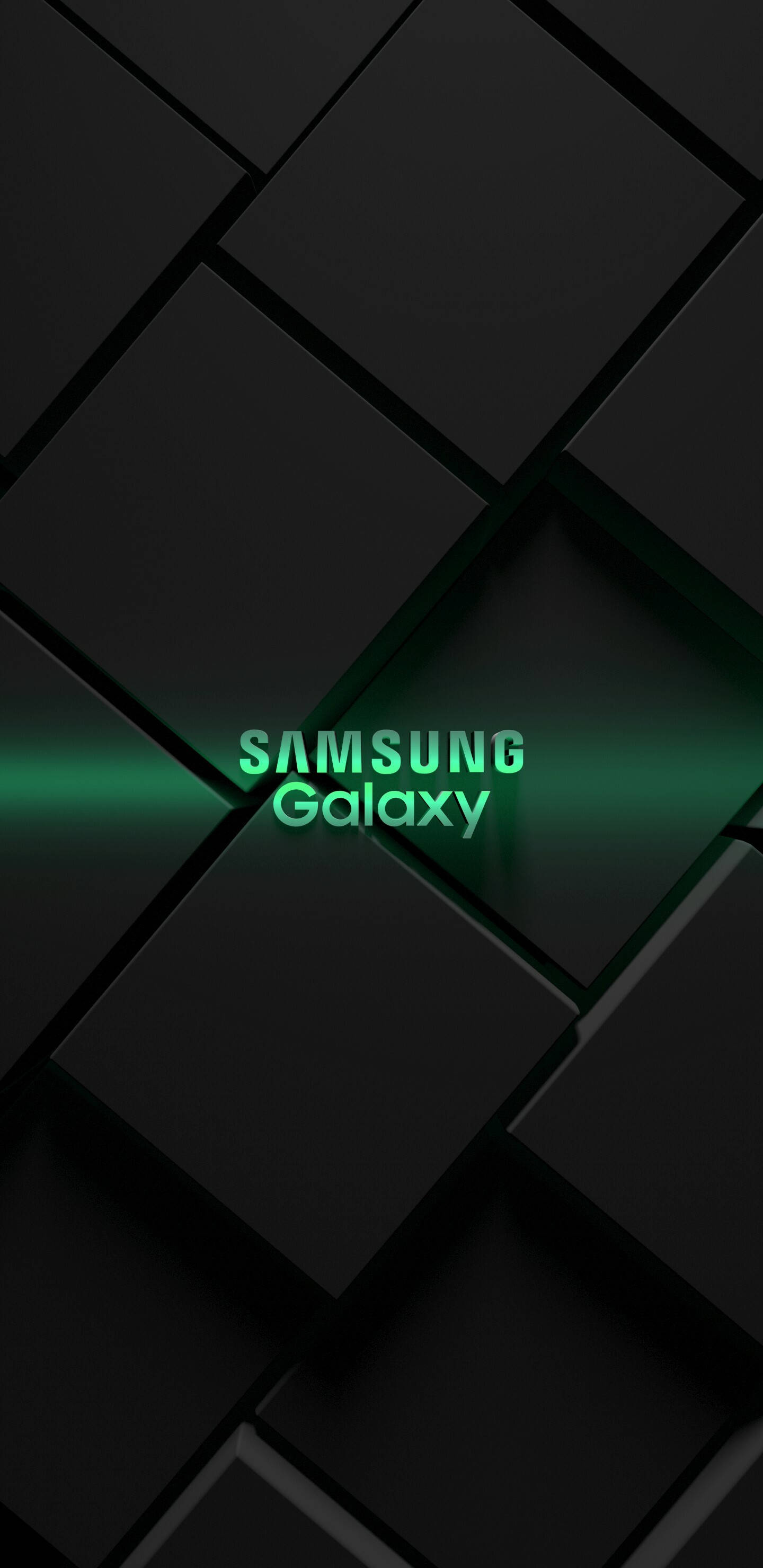 Зелений візерунок куба Samsung Galaxy Шпалери