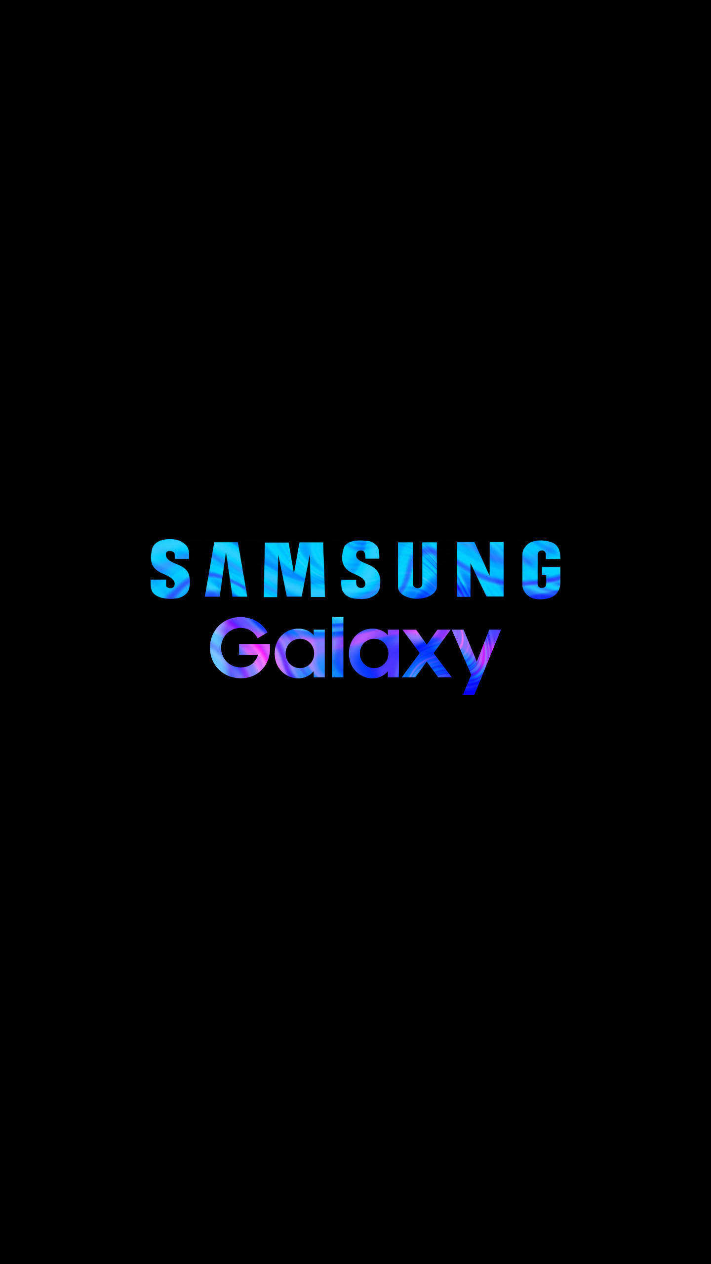Синій і фіолетовий логотип Samsung Galaxy Шпалери