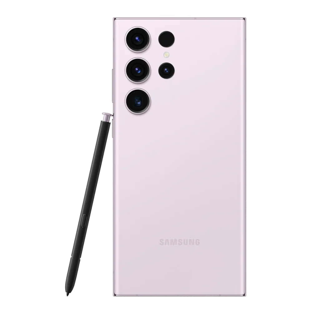 Розовый Samsung S23 Ultra с S Pen Шпалери