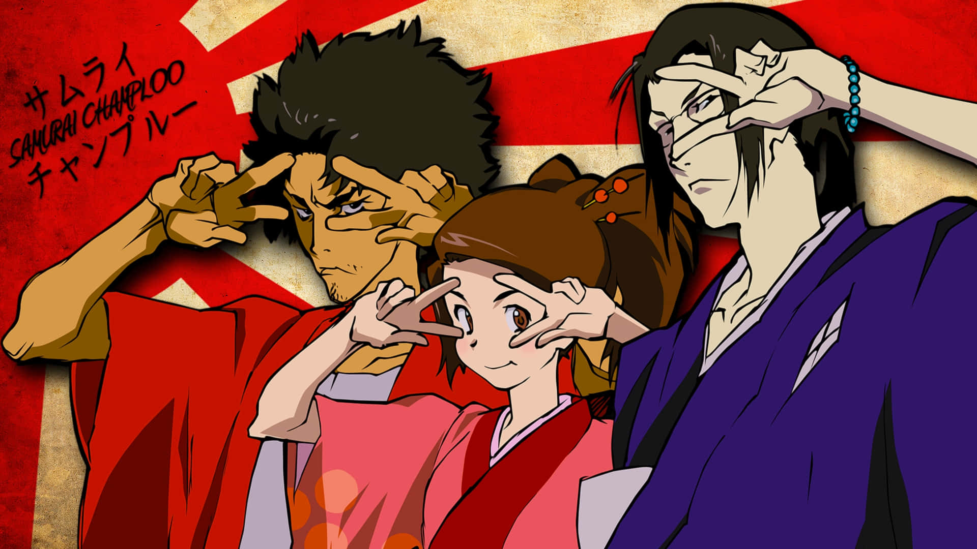 Фан-арт банер Samurai Champloo Шпалери
