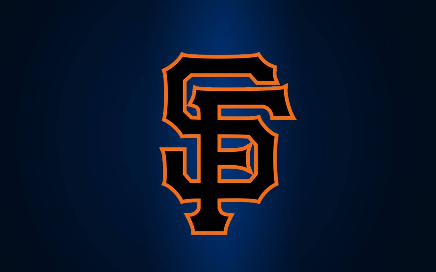Синій чорний логотип San Francisco Giants Шпалери
