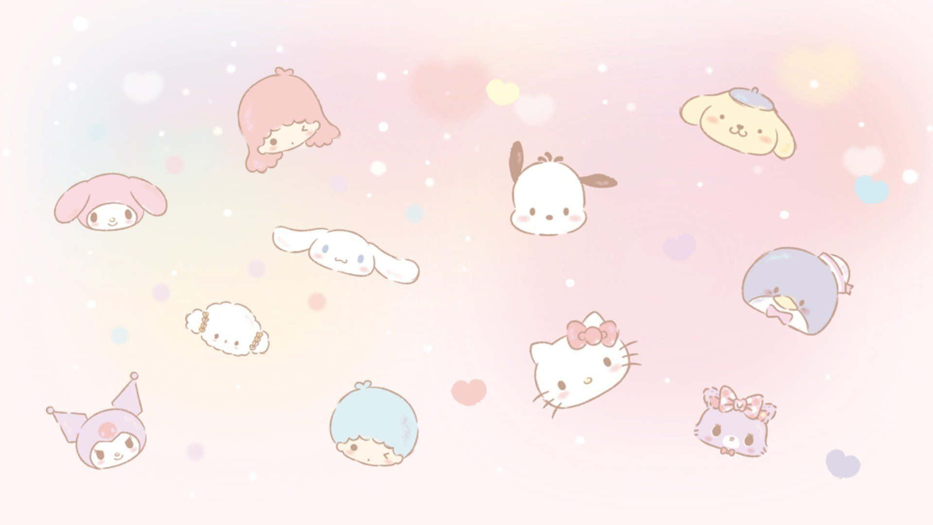 Покажіть свій дух Sanrio з цим веселим та яскравим шпалерами Шпалери