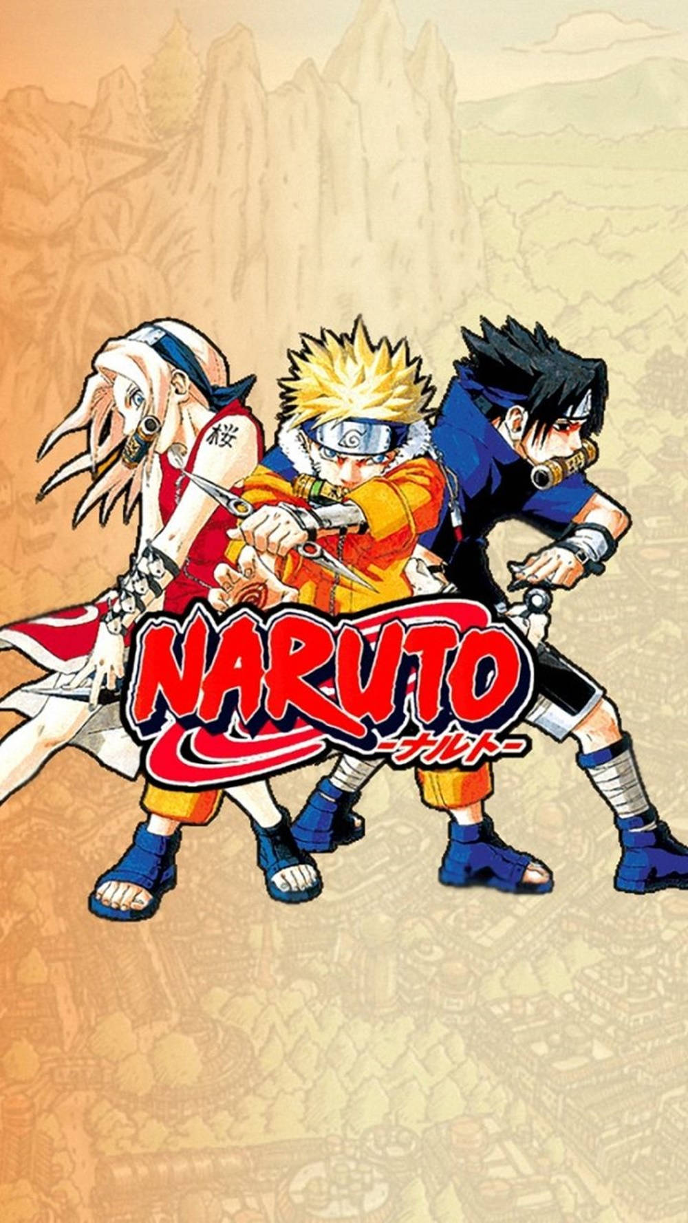 Sasuke Naruto iPhone офіційний логотип Шпалери