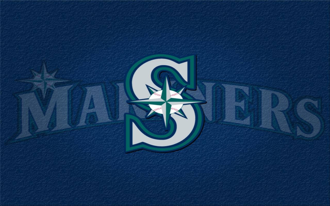 Монограмма логотипа Seattle Mariners Шпалери