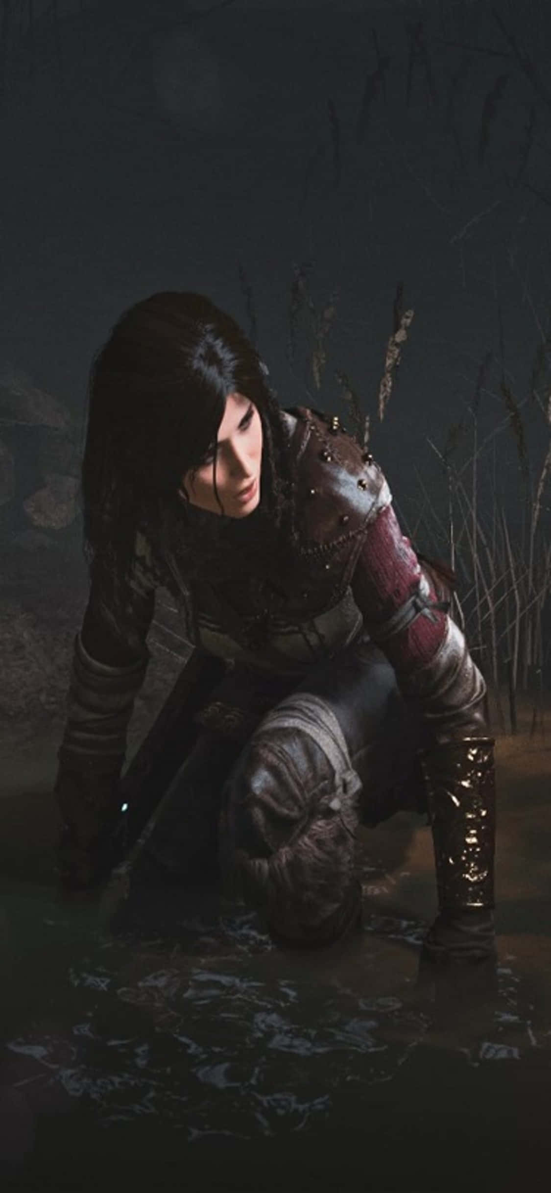 Переживи приключение Shadow Of The Tomb Raider на iPhone X Шпалери