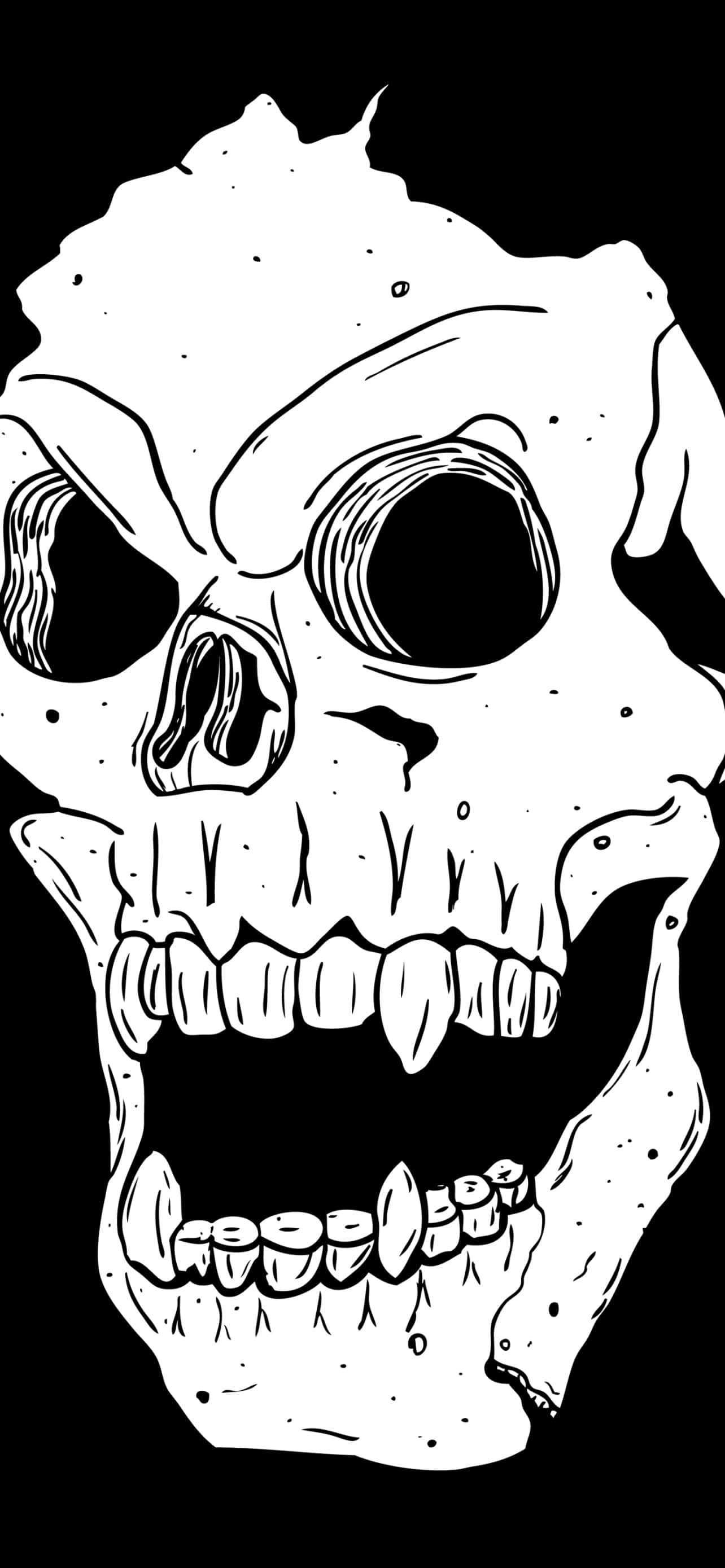 Заводі розмову с Skull Phone Шпалери