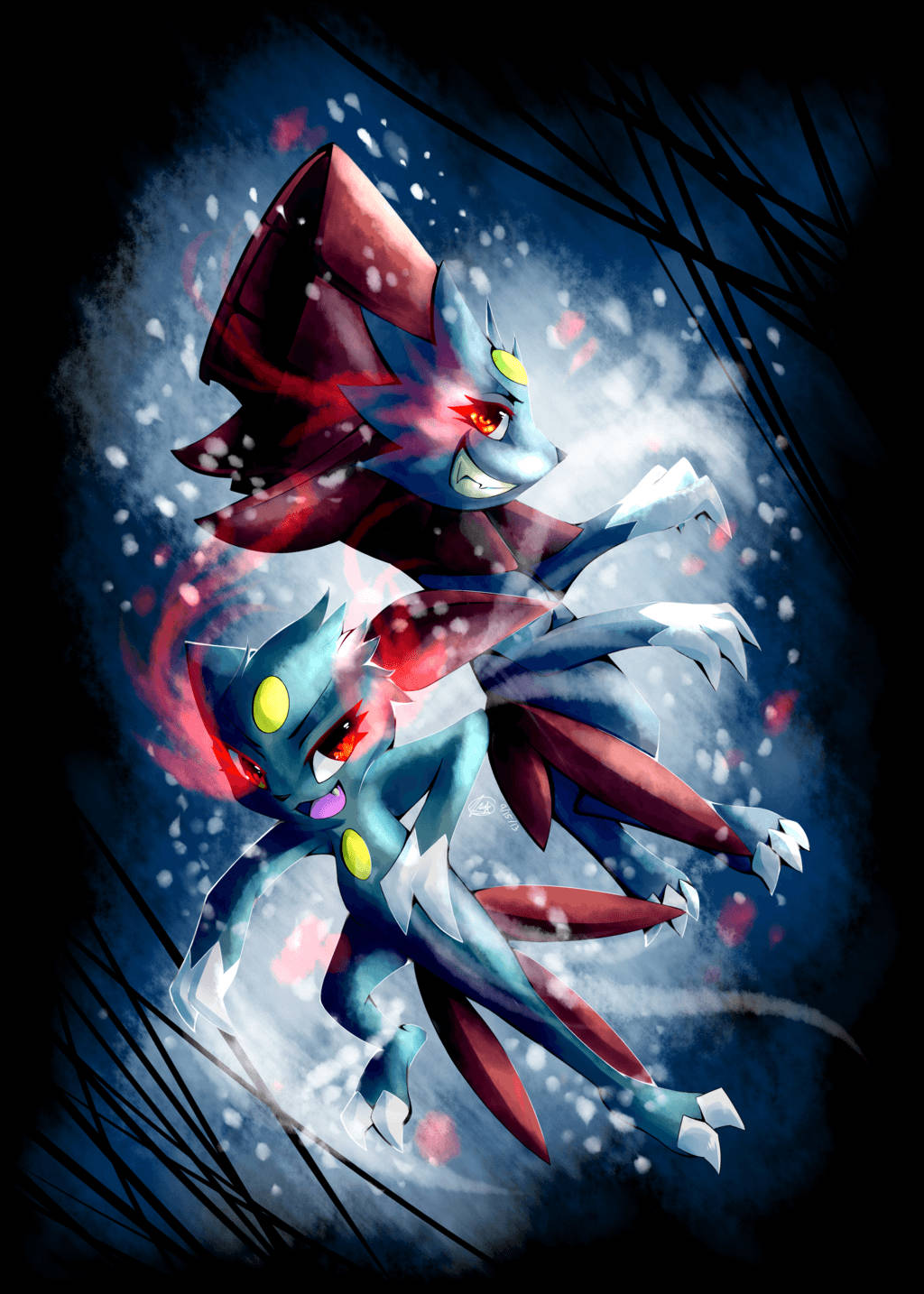 Sneasel та Weavile Шпалери