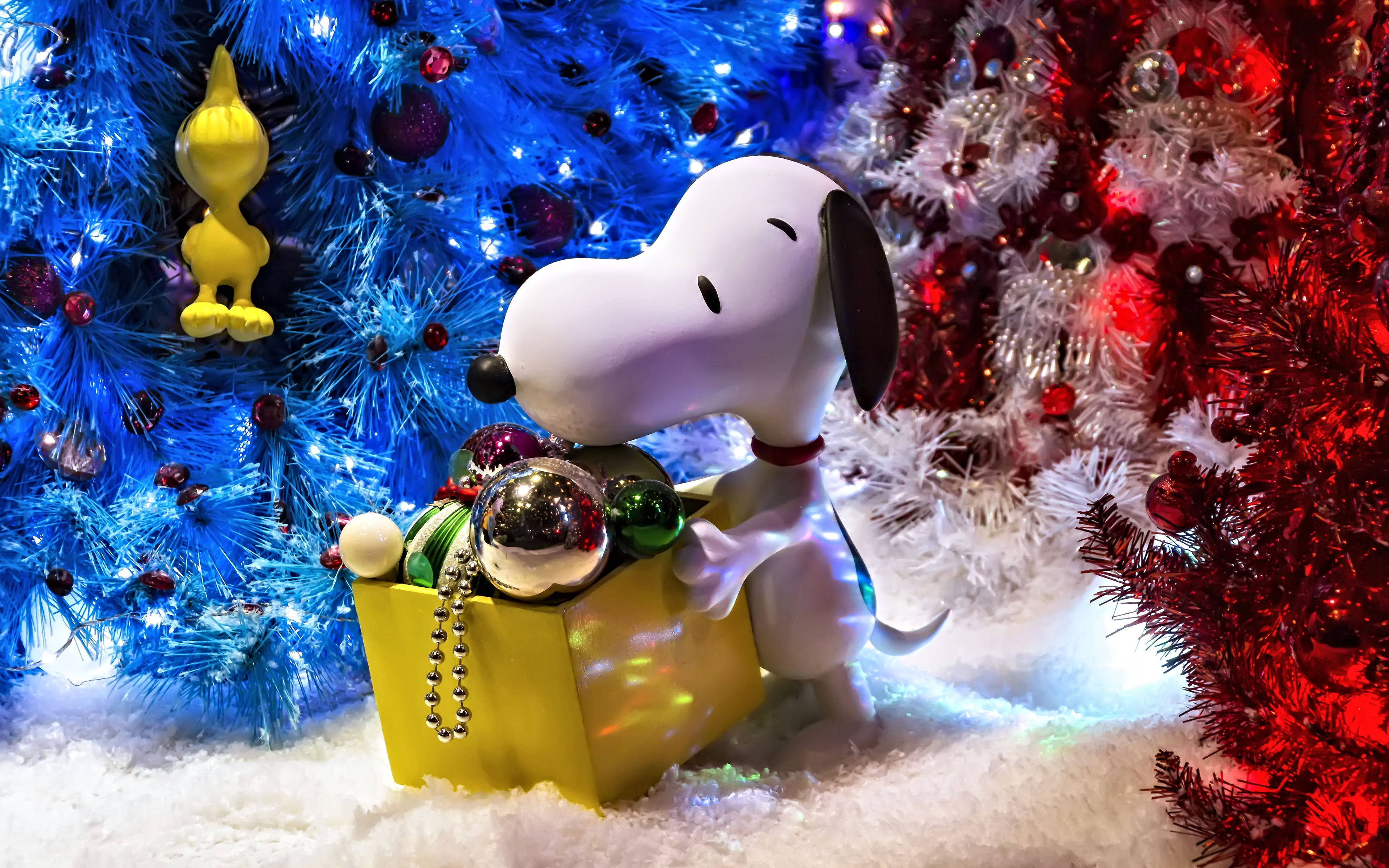 Snoopy Різдво 3D Шпалери