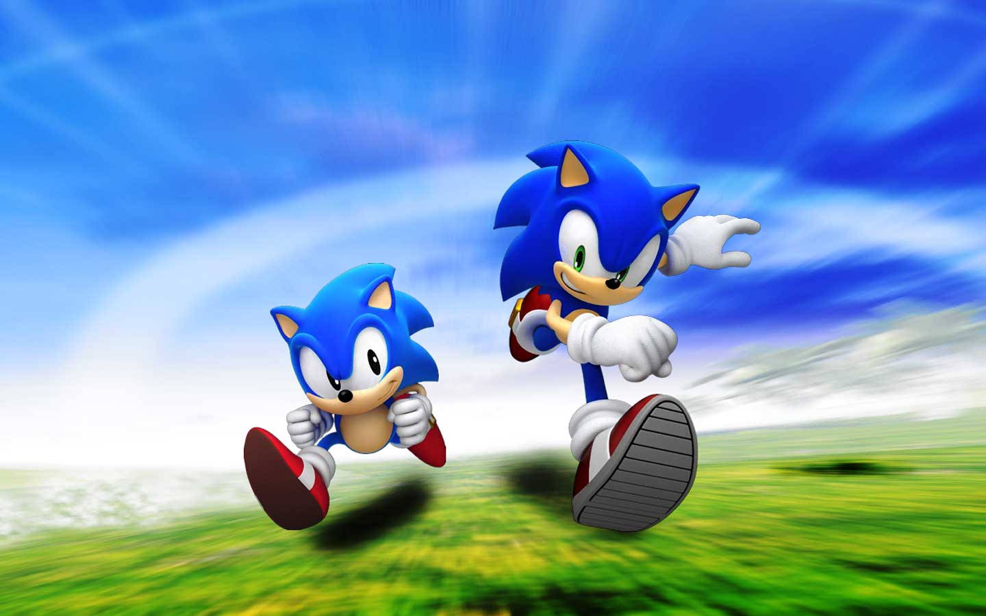 Відчуйте захопливу швидкість Соніка в Sonic Generations Шпалери