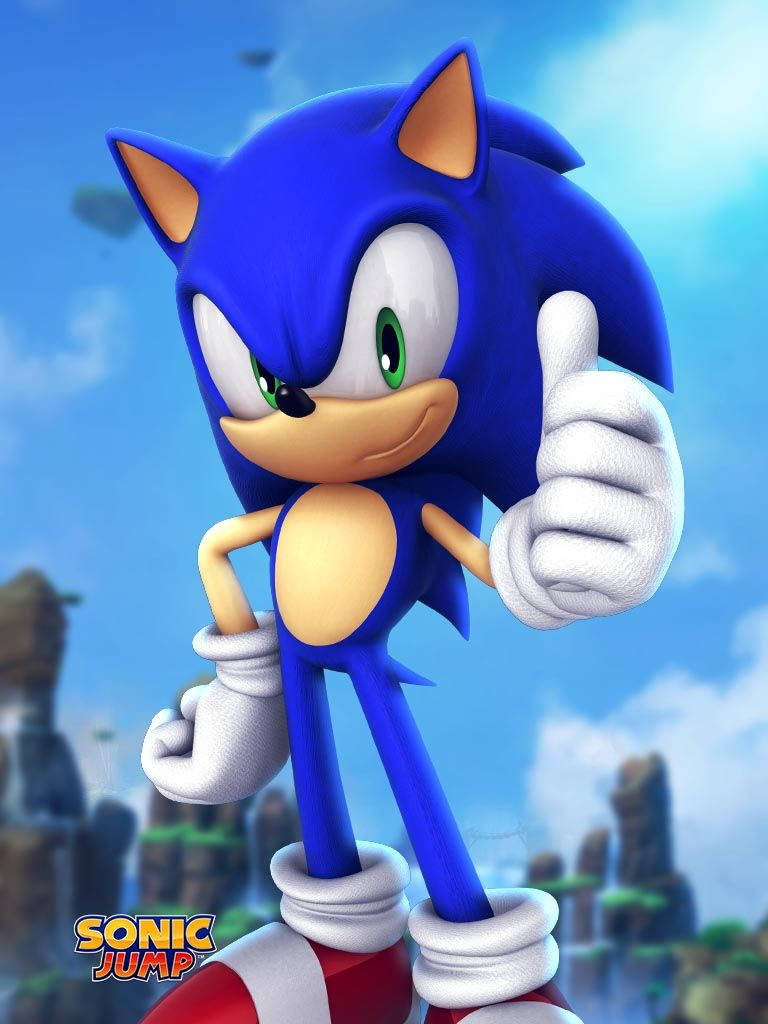 Фотообкладинка гри Sonic Jump у HD Шпалери