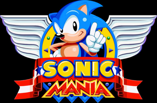 Логотип Sonic Mania з персонажем Шпалери