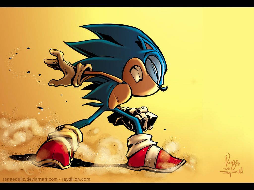 Швидкість звуку: фанатський арт Sonic the Hedgehog Шпалери