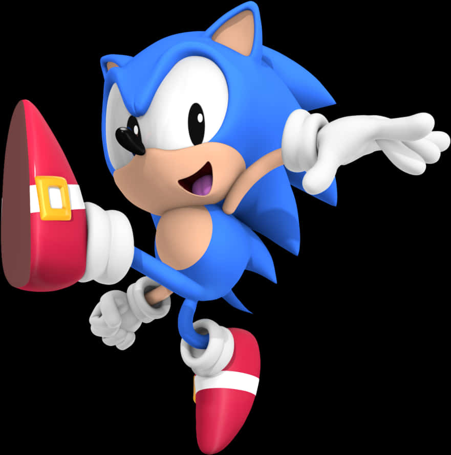 Sonic The Hedgehog Классическая поза Шпалери