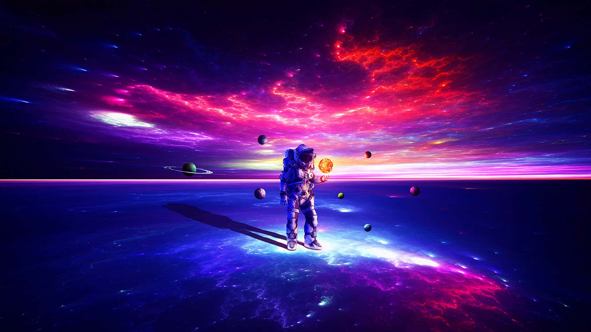 Досліджуйте магічні глибини космоса в стилі space aesthetic. Шпалери