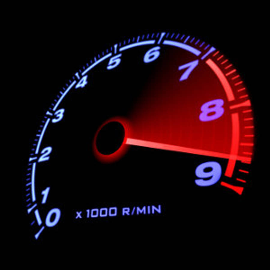 Червоні цифри Speedtest Шпалери