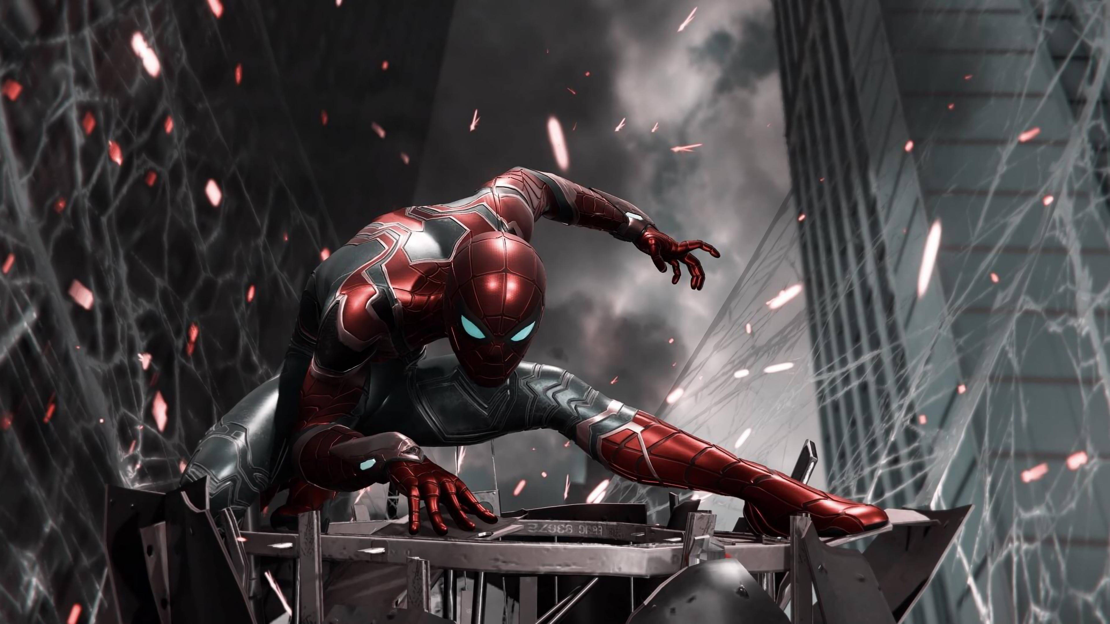 Сцена бою в Spider Man PS4 Шпалери