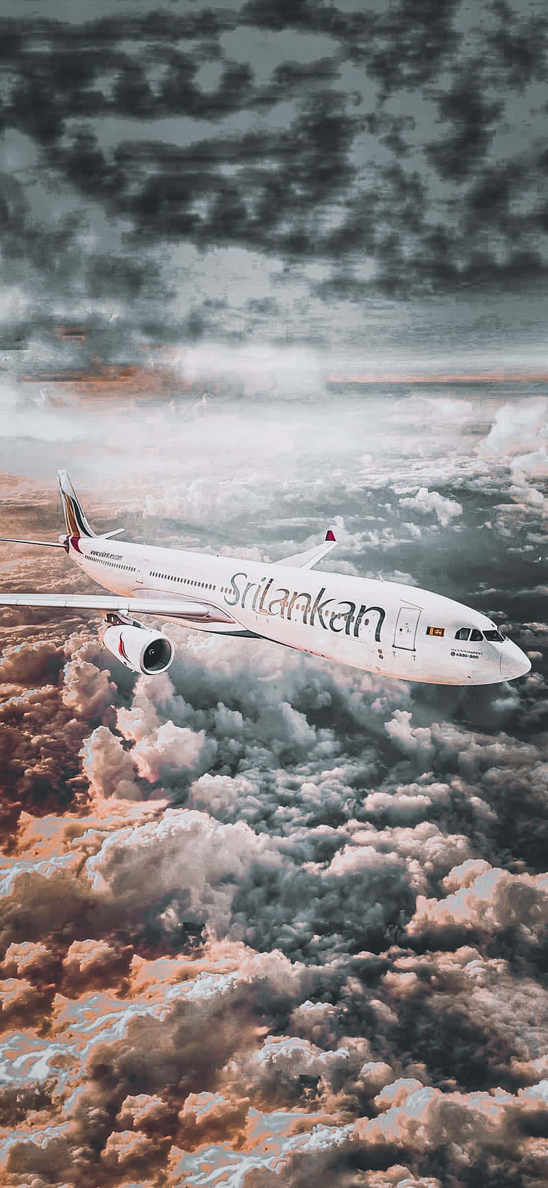 SriLankan Airlines Android фон самолёта Шпалери