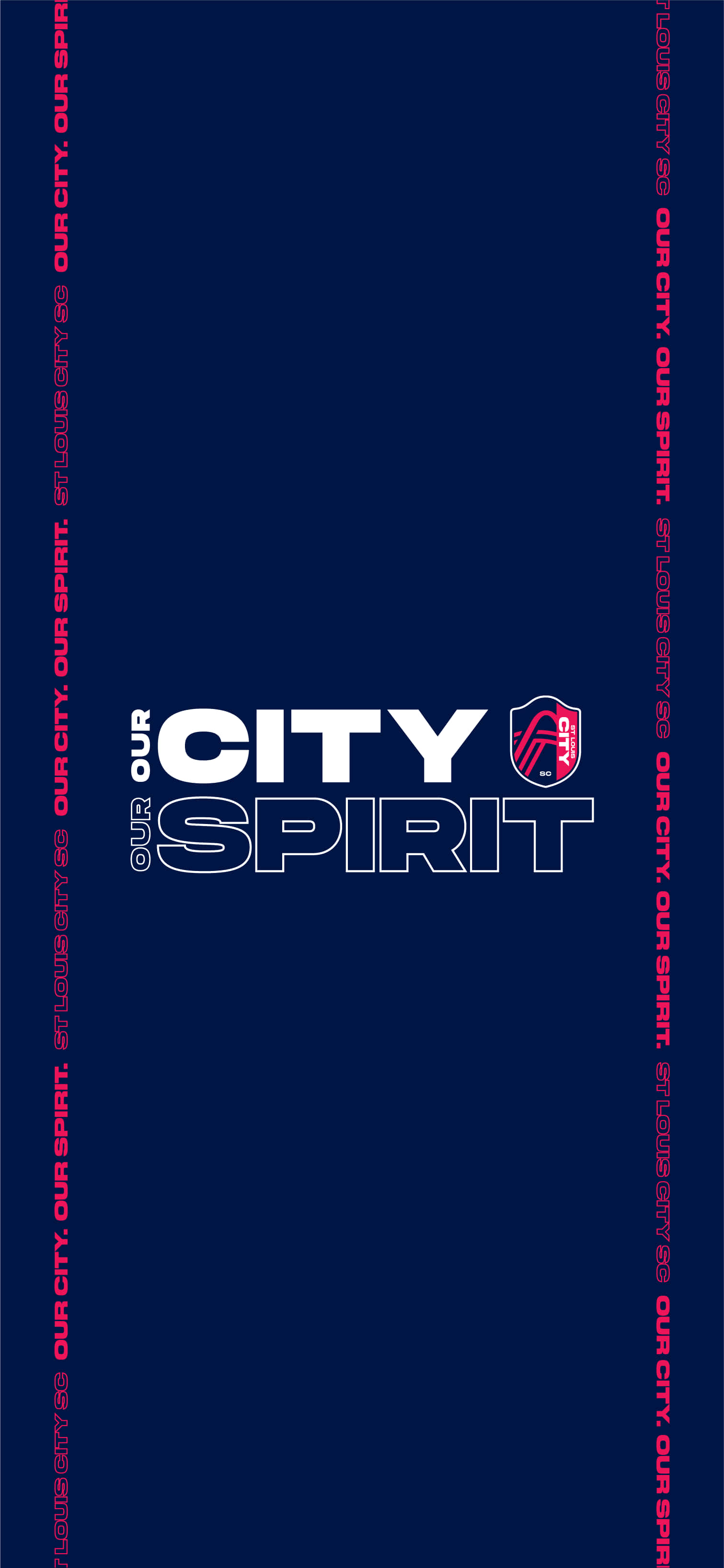 St. Louis City SC Our City Our Spirit темно-синий Шпалери