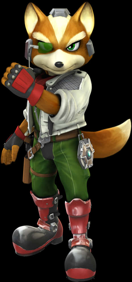 Поза персонажа Star Fox Шпалери