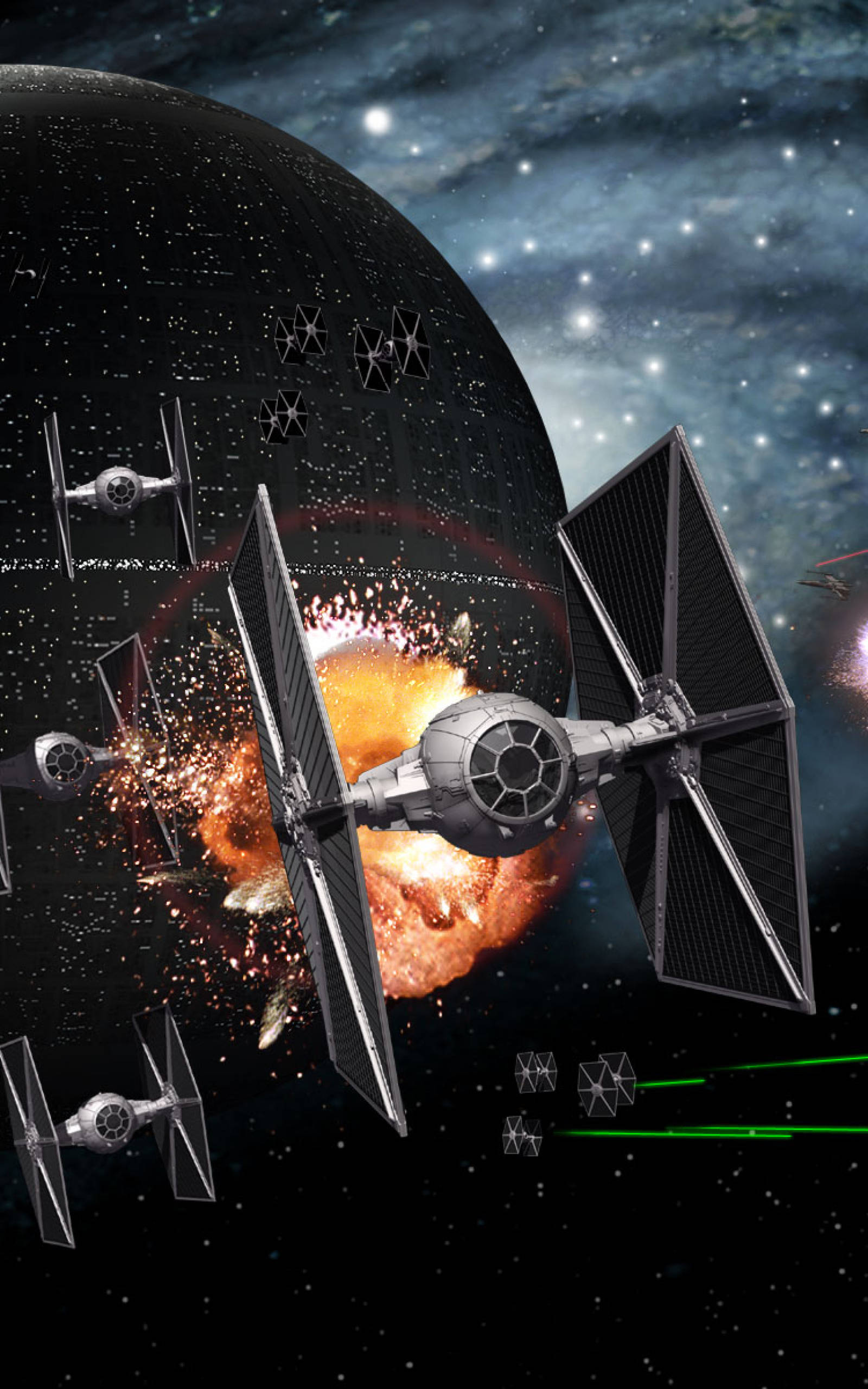 Звезда Смерти из Star Wars для планшета Шпалери
