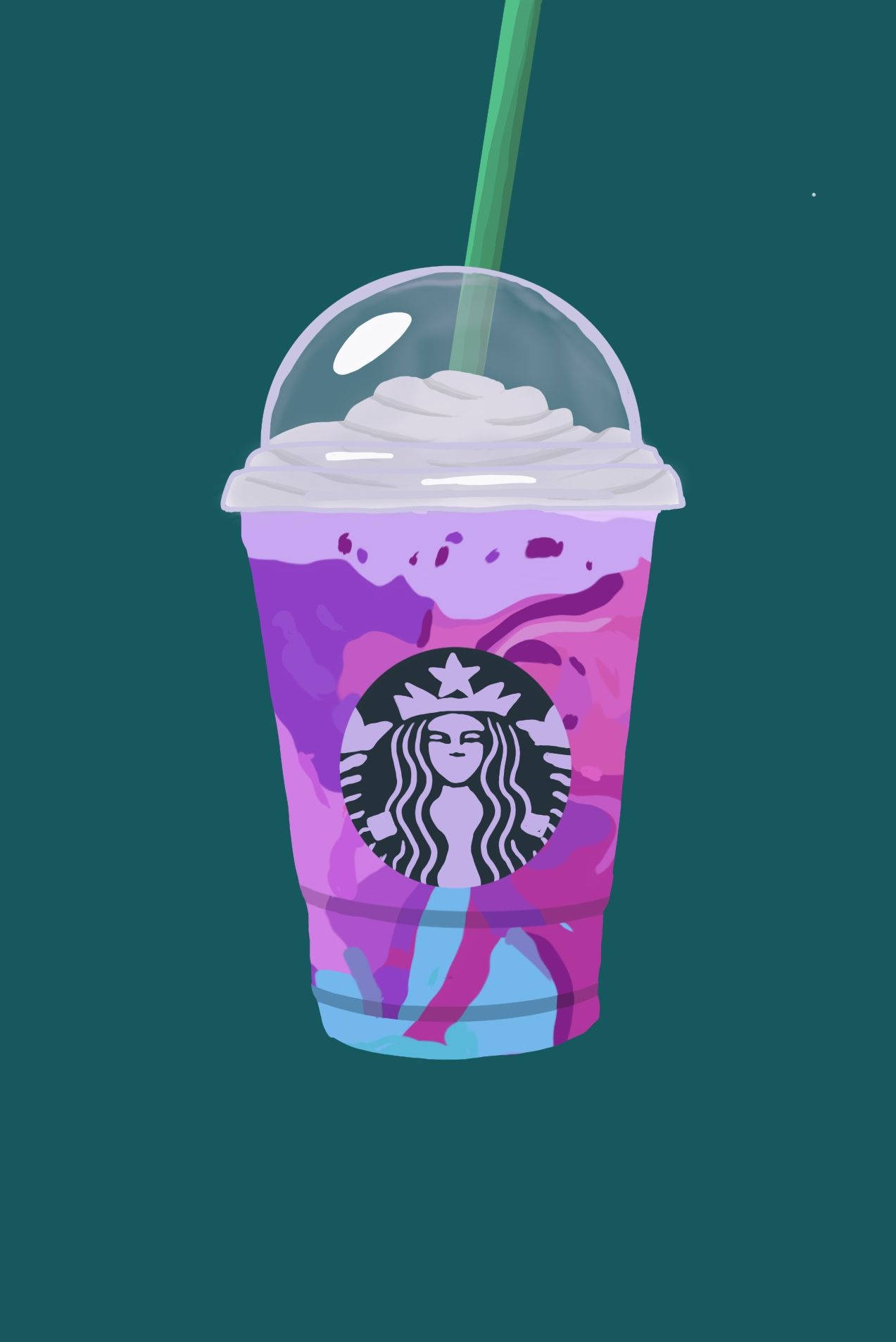 Галактика Starbucks iPhone Шпалери
