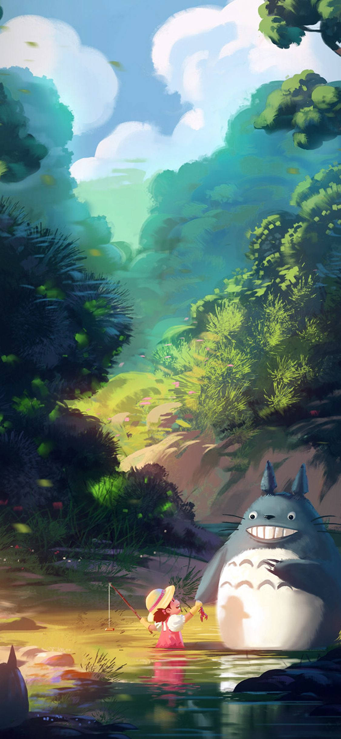 Studio Ghibli iPhone: Мой сосед Тоторо Шпалери