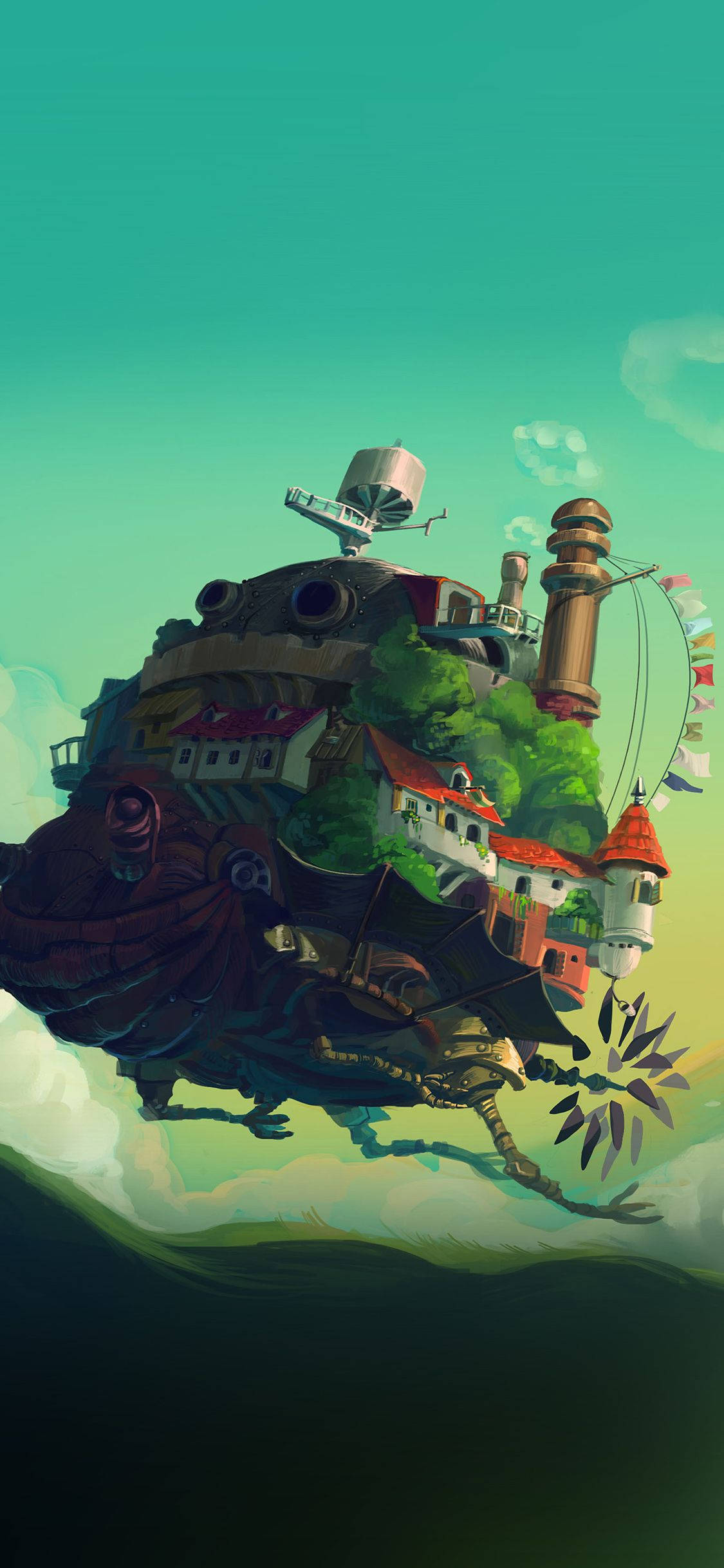 Studio Ghibli iPhone Ходячий замок Хаула Шпалери