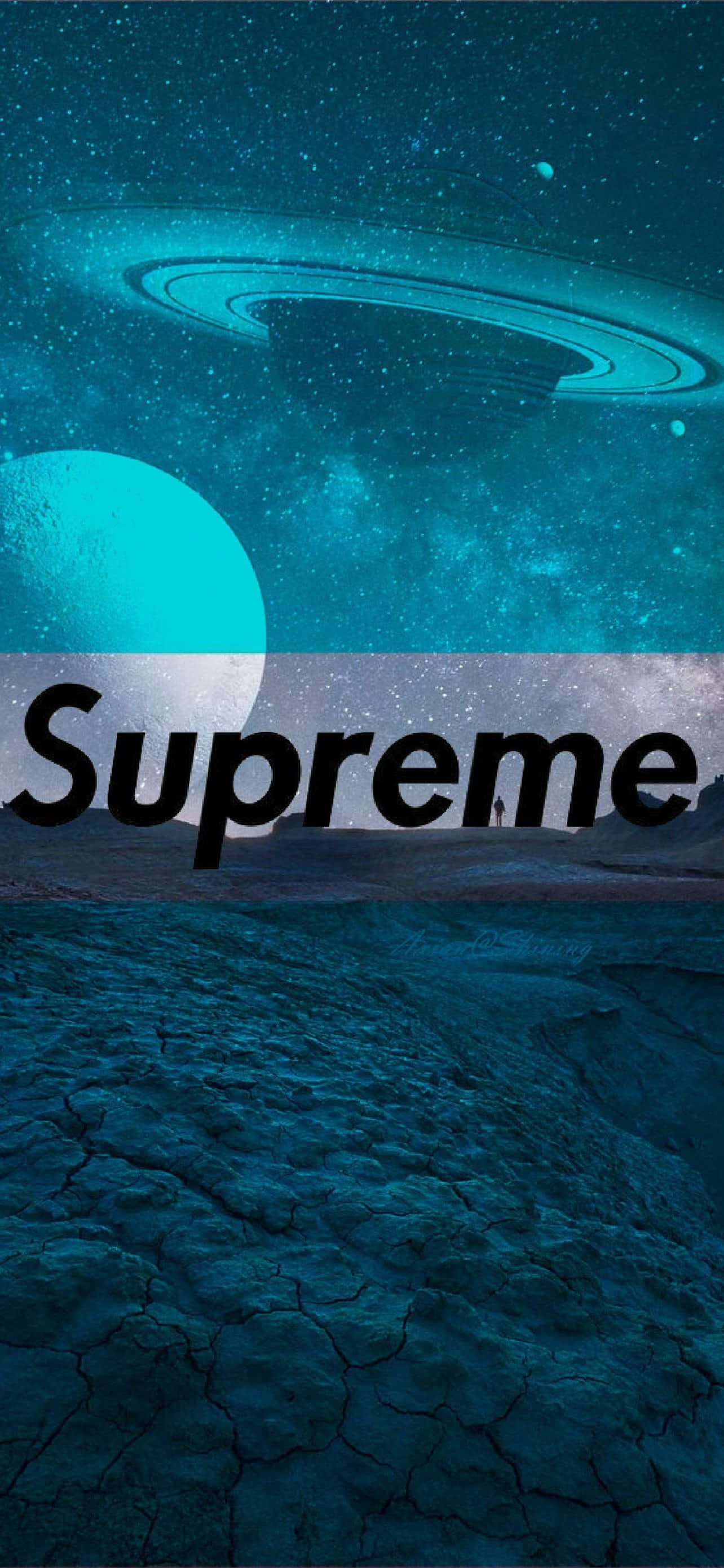 supreme — планета с голубым небом Шпалери