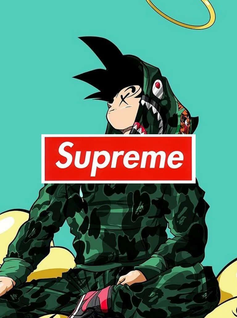 Крутий Supreme аніме Dragon Ball Z Гоку в худі Шпалери