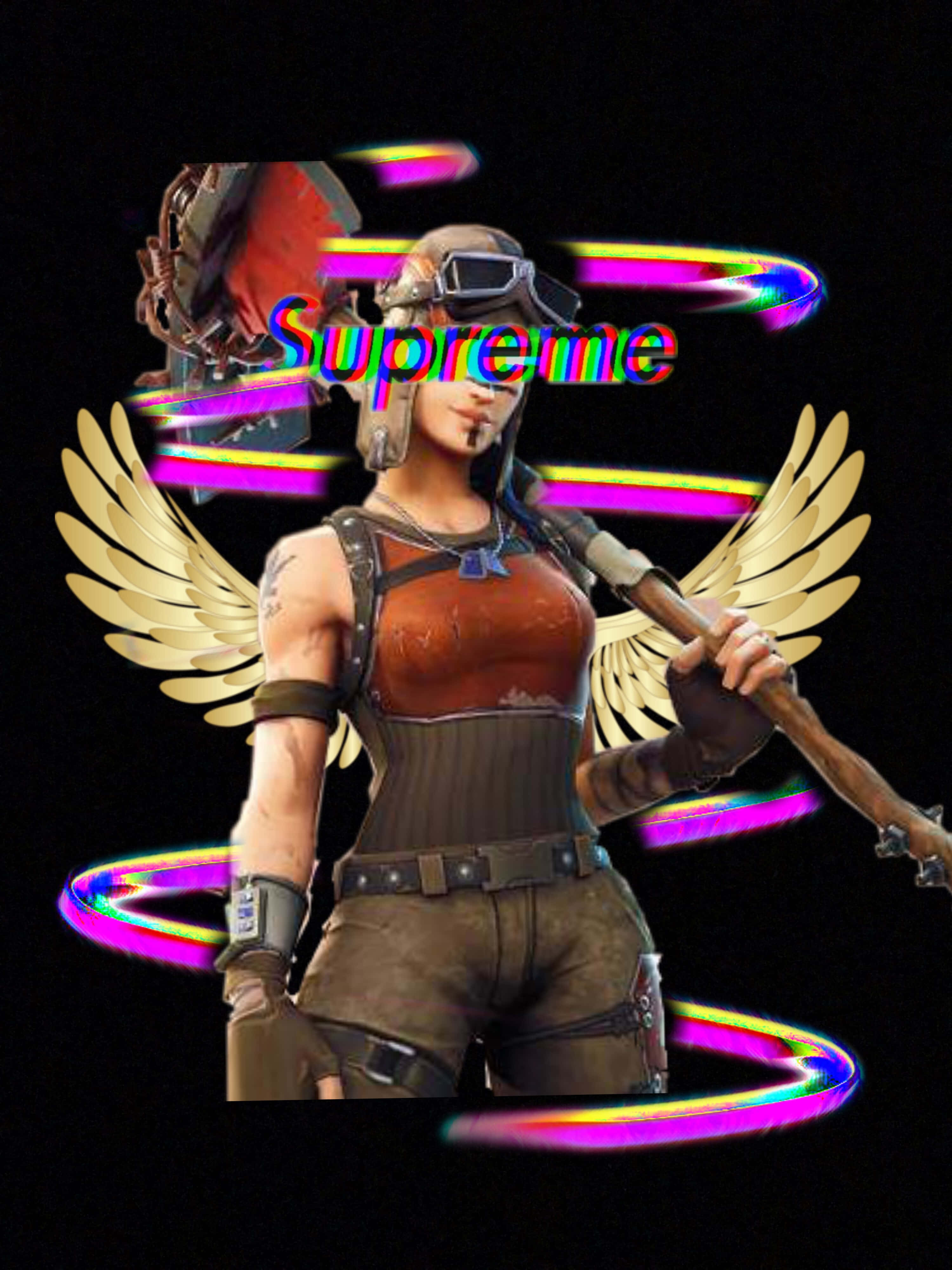 Розкрий свій бойовий дух із Supreme Fortnite Шпалери