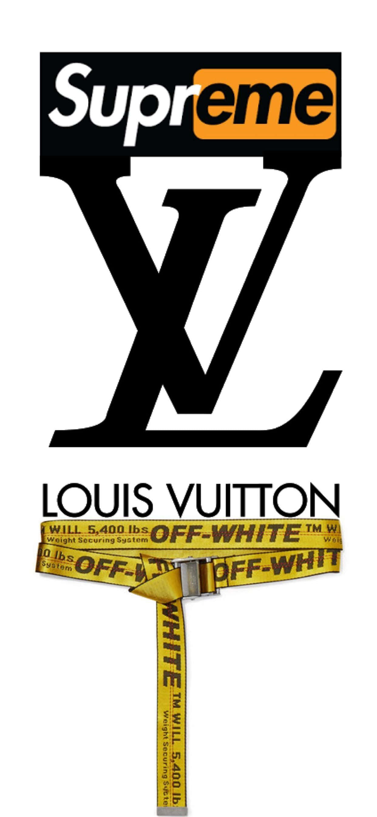 Supreme Louis Vuitton и Off White iPhone Шпалери