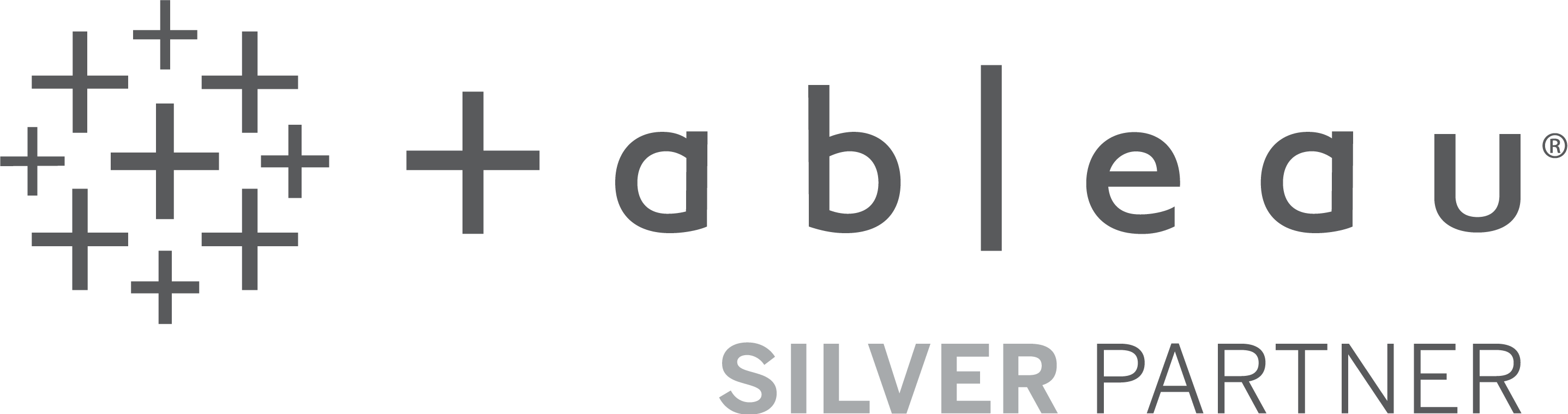 Логотип срібного партнера Tableau Software Шпалери