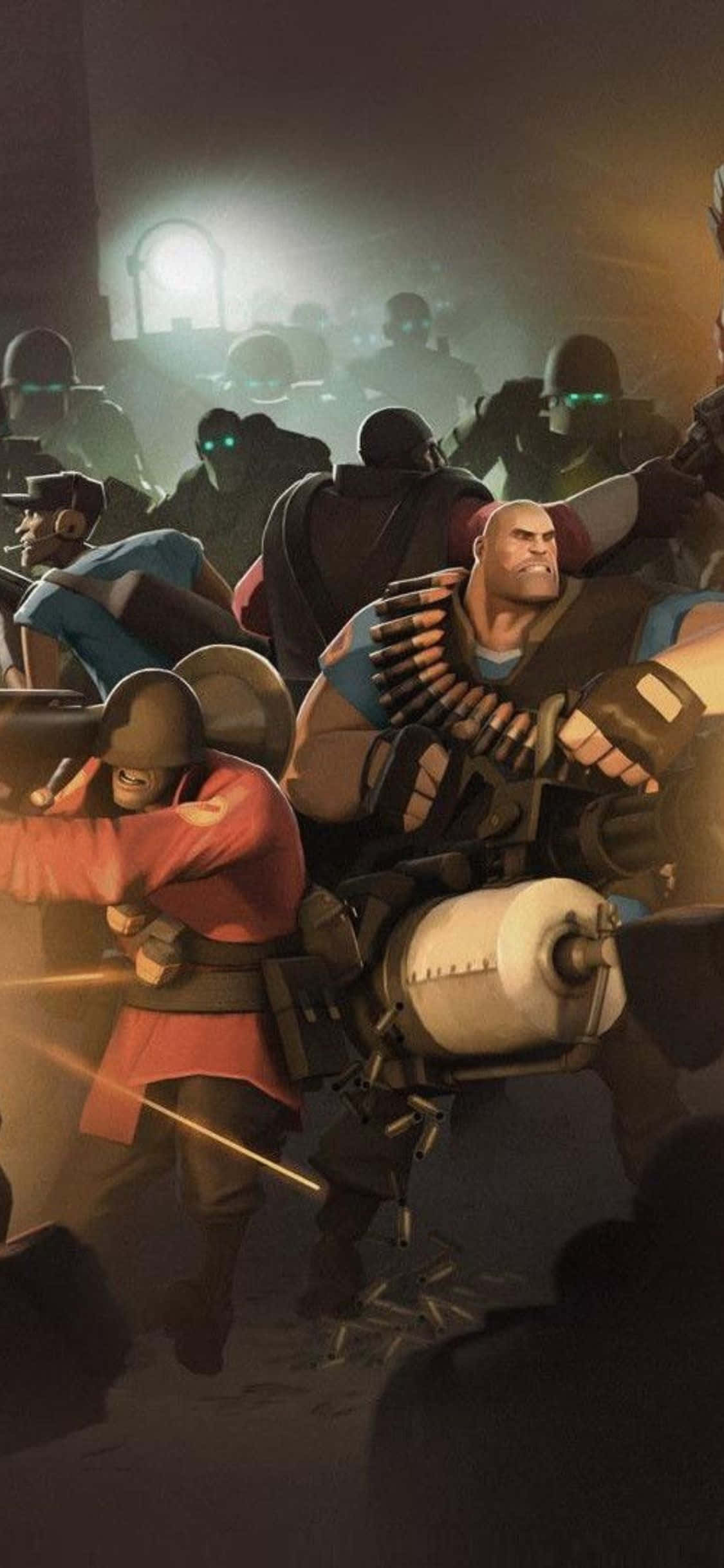 Фон Team Fortress 2 Warzone для iPhone XS Шпалери