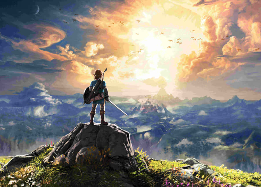 Досліджуйте Хайрул разом із Лінком із The Legend of Zelda Шпалери