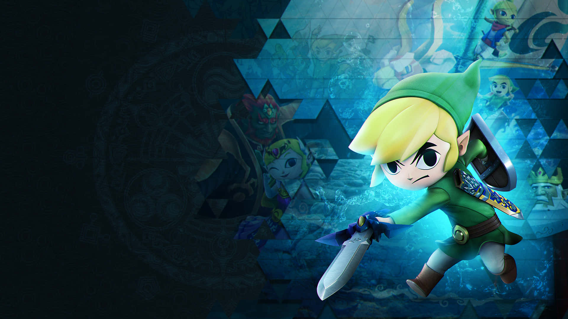 Постер The Legend Of Zelda з Тун Лінком Шпалери