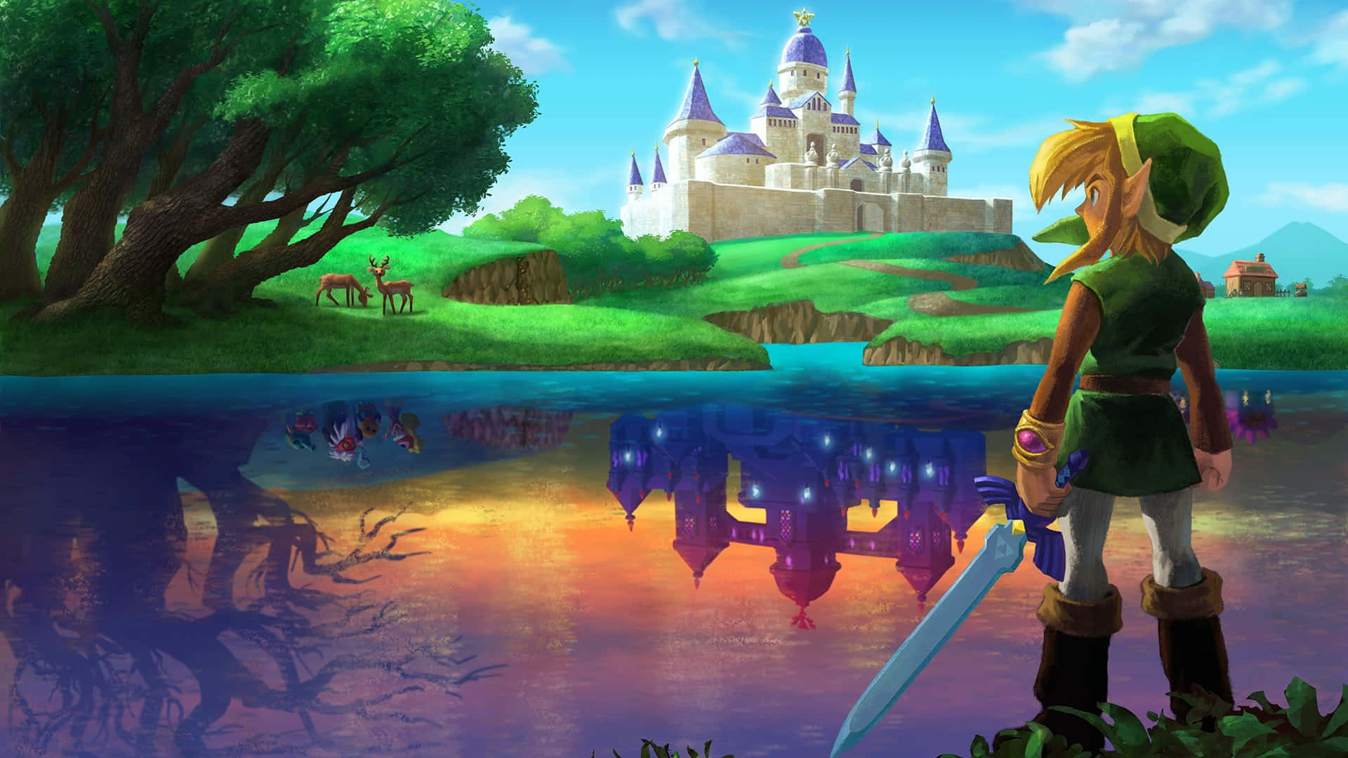 Лінк готовий досліджувати міфологічний світ The Legend of Zelda Шпалери
