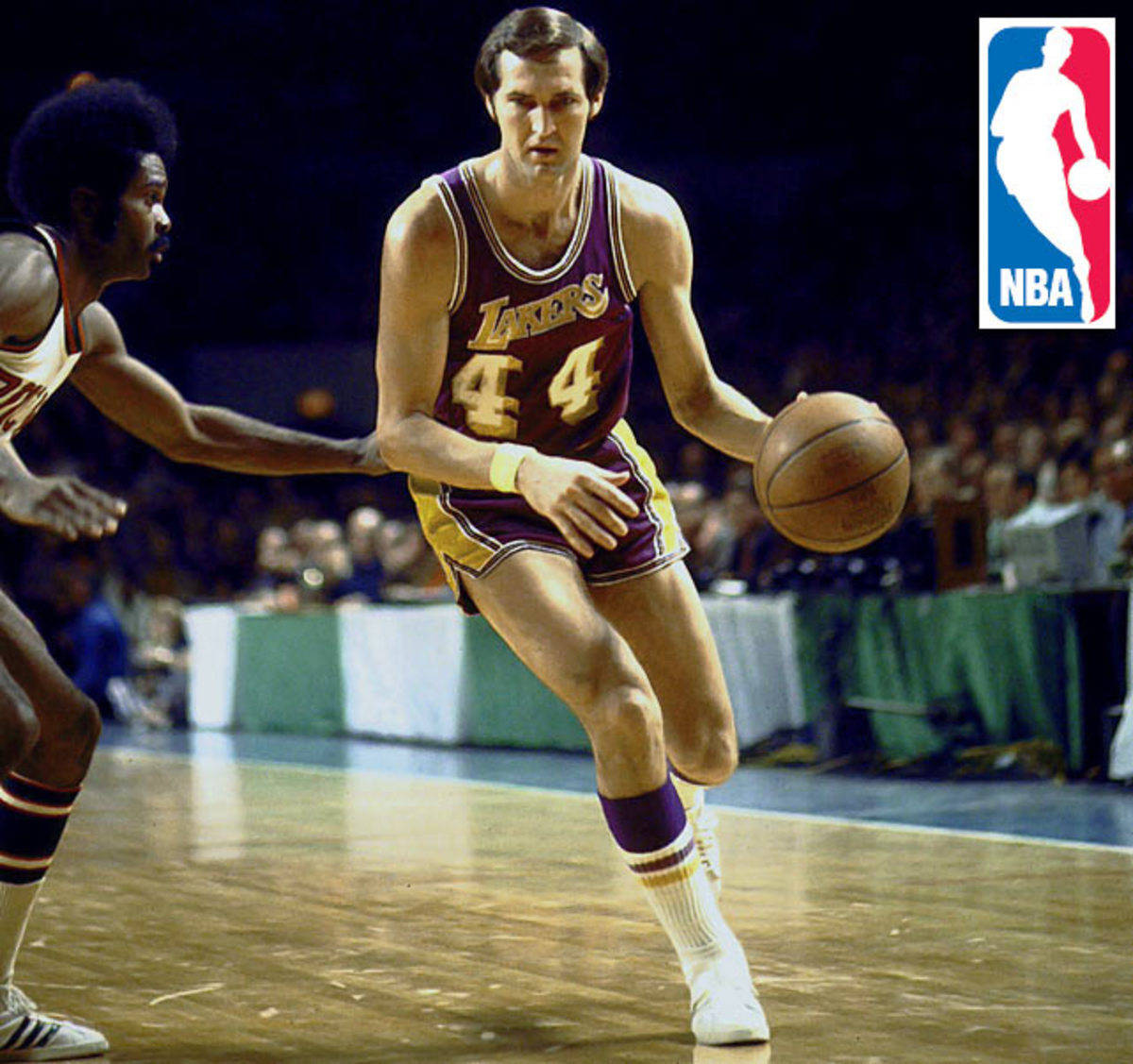 Джеррі Вест The Logo Ікона баскетболу NBA Шпалери