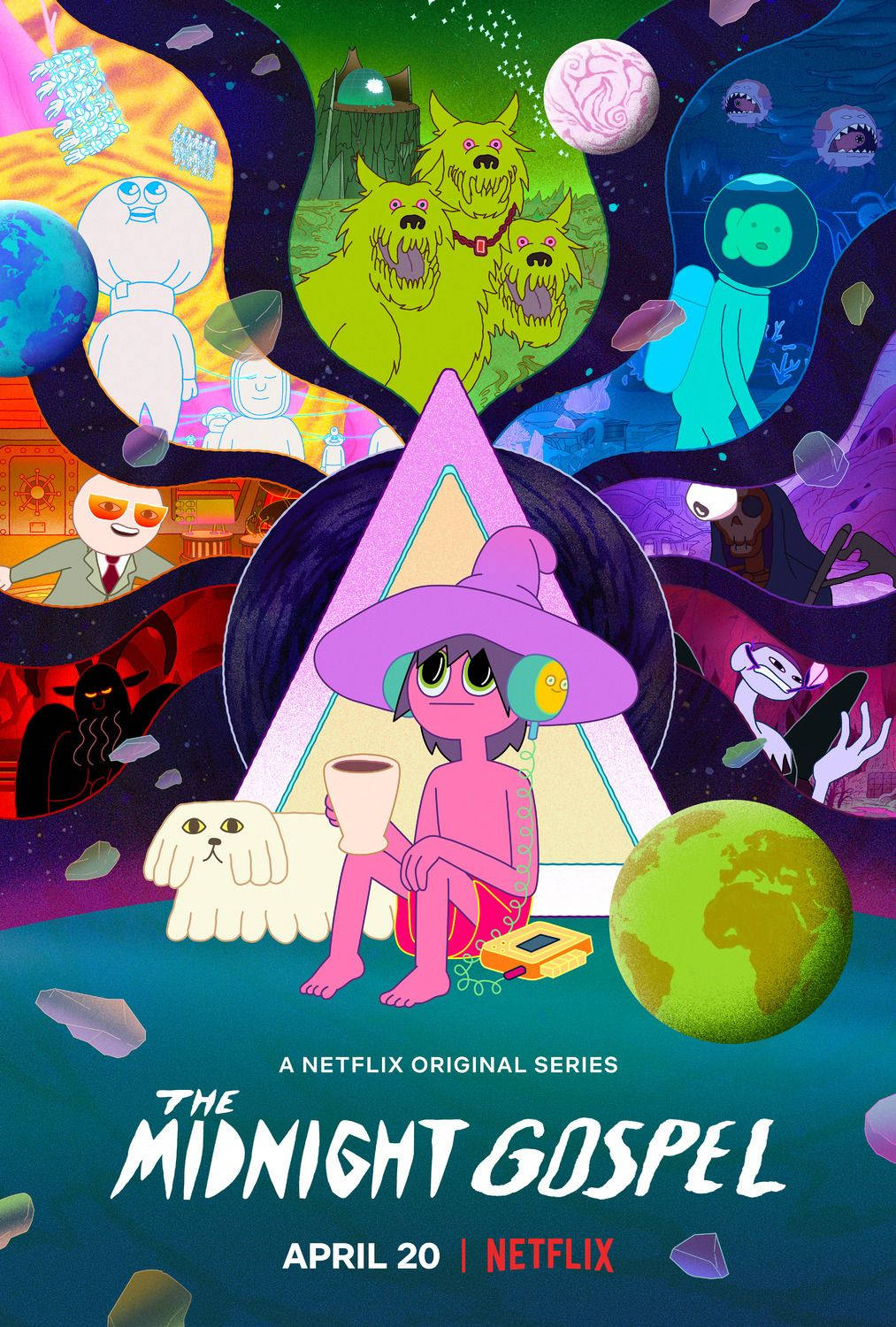 The Midnight Gospel: рекламный постер Netflix Шпалери