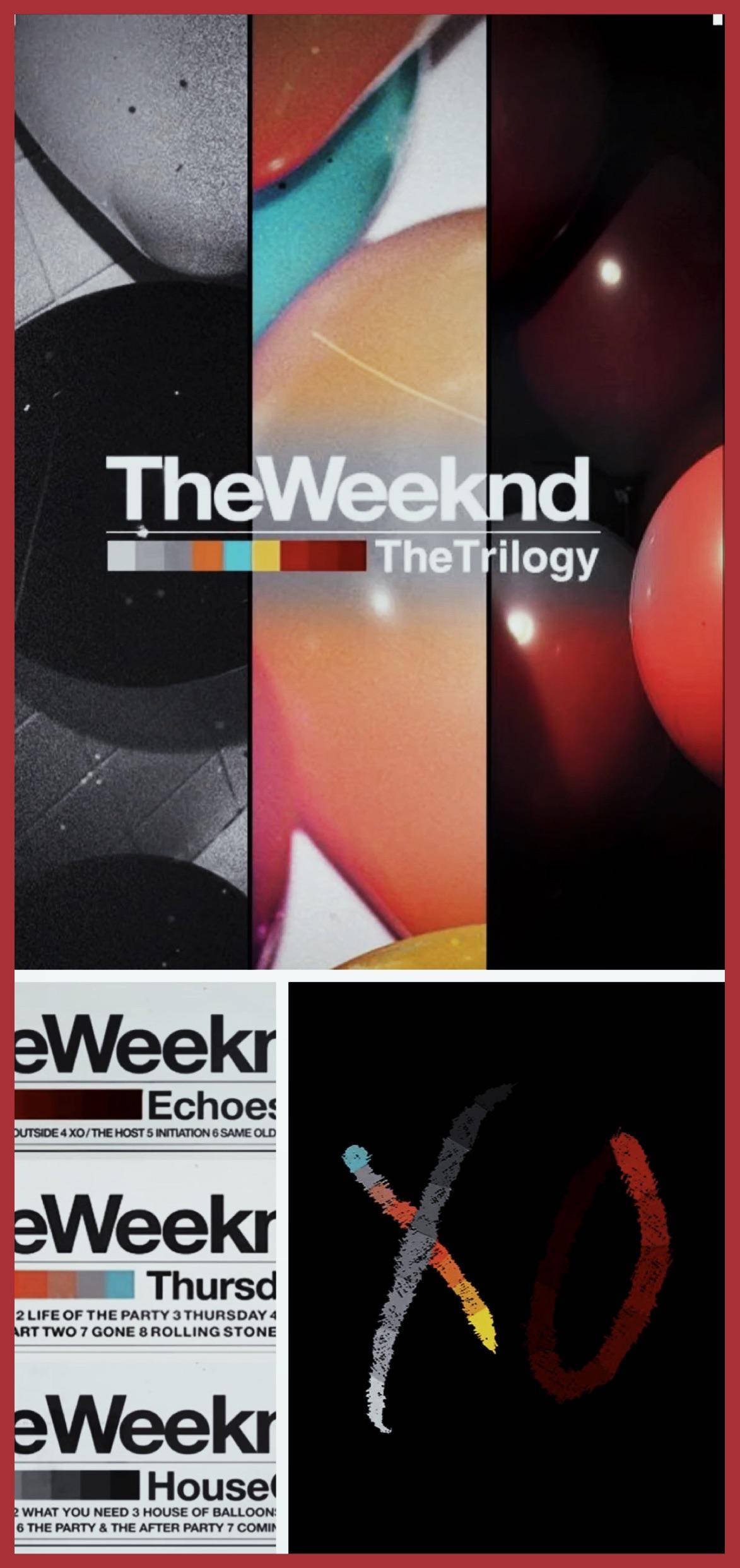 Коллаж трилогии The Weeknd Шпалери
