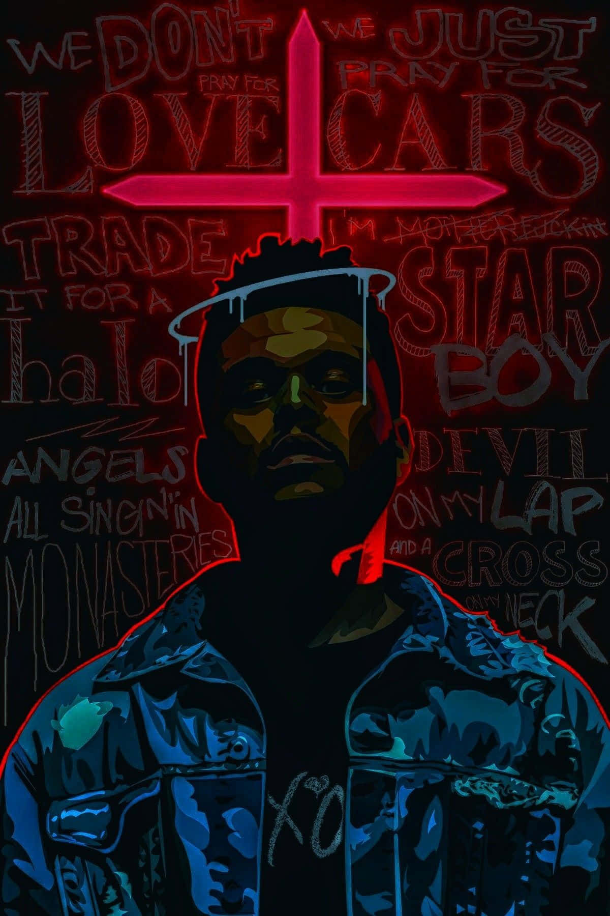 The Weeknd выступает на сцене Шпалери
