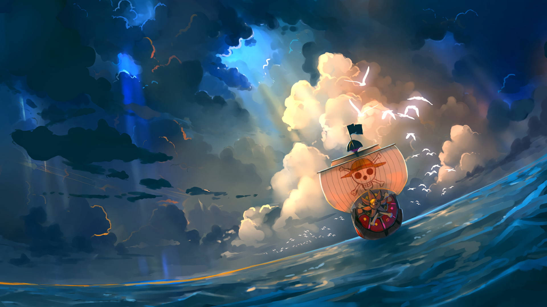 Крутий планшет Thousand Sunny One Piece Шпалери